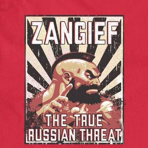Vista 3 de Street Fighter Zangief The True Russian Threat Graphic Camiseta para hombre