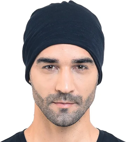 Vista 5 de Hombres Slouch Hollow Beanie Thin Summer Cap Skullcap B018h