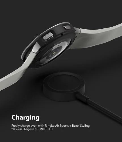 Vista 9 de Ringke [Deportes aéreos + estilo bisel] Compatible con Samsung Galaxy Watch 4 de 1.575 pulgadas, funda flexible de poliuretano termoplástico a
