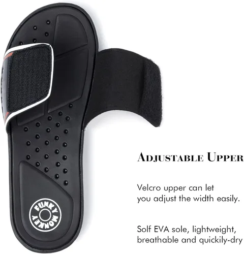 Vista 5 de FUNKYMONKEY - Sandalias deslizantes ajustables para hombre