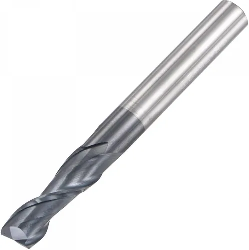 Vista 14 de uxcell Fresa de extremo de nariz cuadrada, punta de 0.039 in de diámetro de carburo sólido recubierto AlTiN Fresa CNC Fresa de 2 flautas en espiral