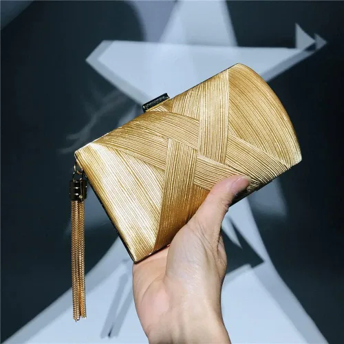 Vista 2 de JIAJIA 3294 - Bolsos de mano para mujer con borlas para boda noche