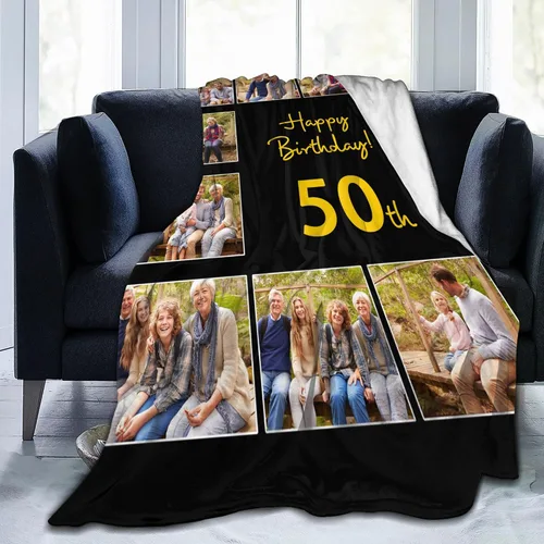 Vista 60 de JCETUNO Regalos personalizados de San Valentín para él y ella, mantas personalizadas con foto, mantas de fotos personalizadas, mantas de fotos