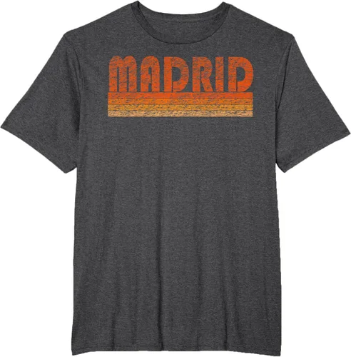 Vista 62 de clásico Retro Madrid playera, hombre 3XL, Asphalt Negro
