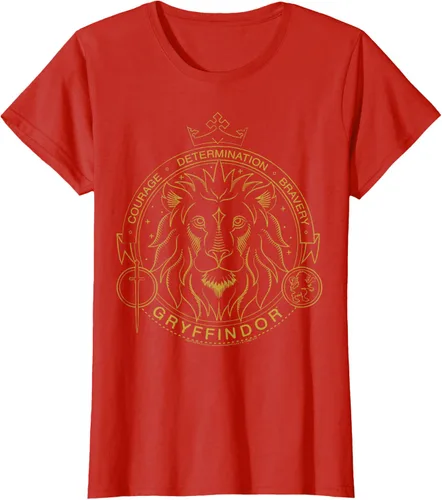 Vista 16 de Harry Potter Camiseta Gryffindor Line Art Lion Symbol, Negro