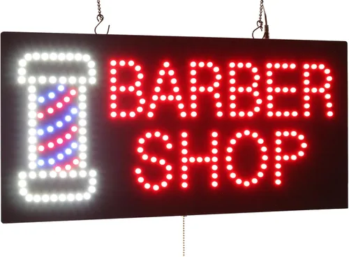 Vista 7 de Cartel de Barbería, 23.6x11.8 in, 23.6x11.8 in, TOPKING, LED, Neón, Florescente, Señalización, Letrero, Exhibición, Cartelera, Pantalla, Gran