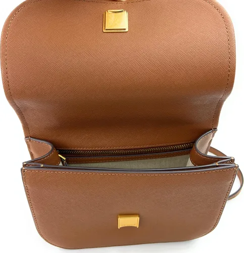 Vista 5 de Tory Burch Emerson - Bolso de hombro ajustable con solapa (alce), Moose