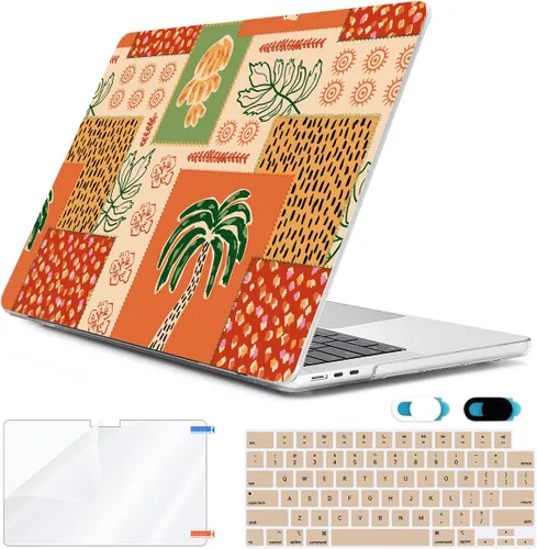 Vista 34 de Compatible con MacBook Air 2026 2025 2024-2022 de 13.6 pulgadas M5 A3449 M4 A3240 M3 A3113 M2 A2681 con Touch ID, carcasa rígida de plástico hoja