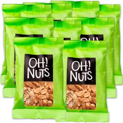 Vista 11 de Oh! Nuts Bocadillos individuales de nueces saladas tostadas de almendras para llevar, 12 prácticos bocadillos de nueces para la escuela, variedad