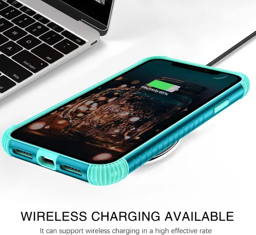 Vista 6 de BENTOBEN Funda para iPhone 11, Uso Intensivo 2 en 1 Protección Completa Rugosa a Prueba de Golpes Híbrida Parachoques de PC Duro Cubierta Protectora