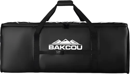 Vista 7 de Bakcou Enfriador/bolsa de engranajes aislada: impermeable, acolchada y compatible para remolques de carga plegables. Ideal para viajes al parque
