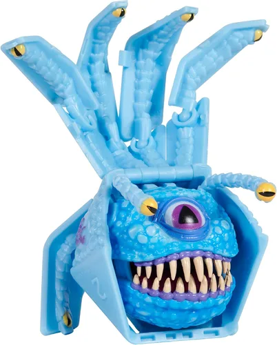 Vista 3 de Dungeons & Dragons Dicelings Azul Beholder Figuras de Acción Transformables de Dados Gigantes d20 de Monstruos Coleccionables para Juegos de Rol
