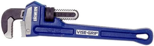Vista 2 de IRWIN Tools VISE-GRIP - Llave de tubo, hierro fundido, mandíbula de 1 pulgada, longitud de 8 pulgadas (274105), azul