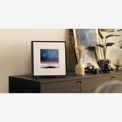 Vista 7 de Samsung LS60D Music Frame Altavoz inteligente con audio Dolby Atmos, Q-Symphony, diseño personalizable, sonido de amplio rango, transmisión