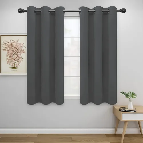 Vista 175 de Easy-Going - Cortinas opacas para dormitorio, aislamiento térmico sólido con ojales, cortinas de ventana para reducción de ruido, cortinas