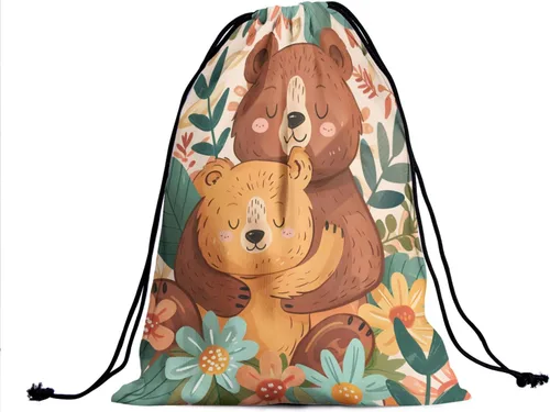 Vista 114 de Bolsa de agarre de gimnasia de piel de animal, bolsa de gimnasia con cordón ajustable, bolsa de cuerda para fauna silvestre, Mariposas Galaxy