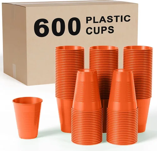 Vista 35 de Party Solids Vasos de plástico negros - 12 onzas, paquete de 100