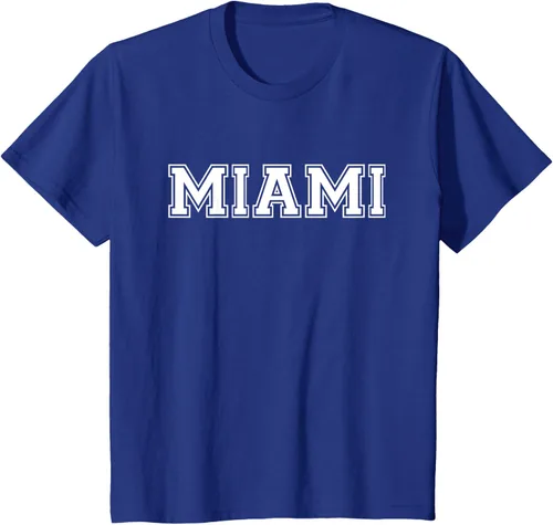 Vista 37 de Camiseta de regalo deportiva estilo universitario Miami Florida, Negro, S