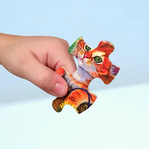 Vista 6 de Masterpieces Rompecabezas de 48 piezas de hechos divertidos para niños, rompecabezas de madera del arca de Noé, 12 x 12 pulgadas