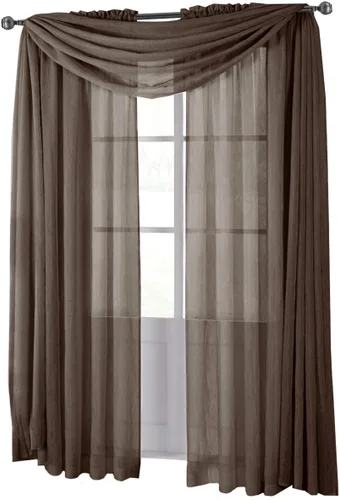 Vista 8 de Royal Hotel Abri Panel de cortina trasparente, con bolsillo para varilla.