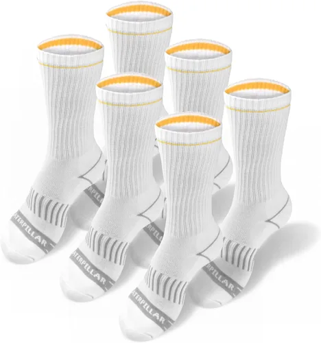 Vista 11 de CAT Paquete de 6 calcetines de media amortiguación para hombre negro(Black (6 Pack))