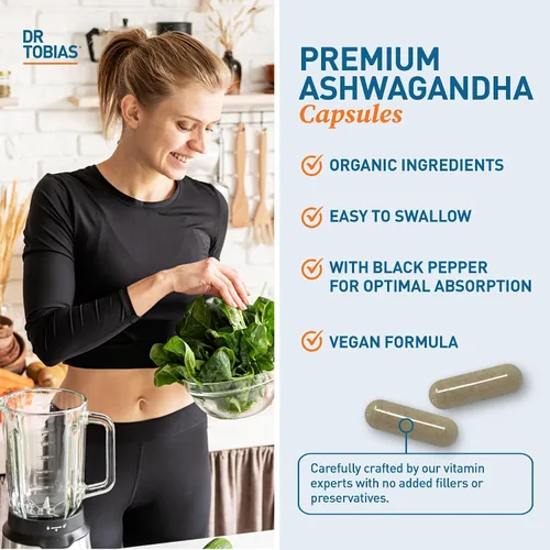 Vista 6 de Dr. Tobias Colon Everyday Health and Ashwagandha Capsules, paquete de bienestar digestivo y resiliencia, apoya la energía equilibrada y la salud