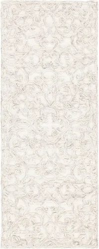 Vista 24 de SAFAVIEH Trace Collection - Alfombra decorativa de 2 x 3 pies, marrón y marfil, lana hecha a mano, ideal para zonas de alto tráfico en entrada, sala