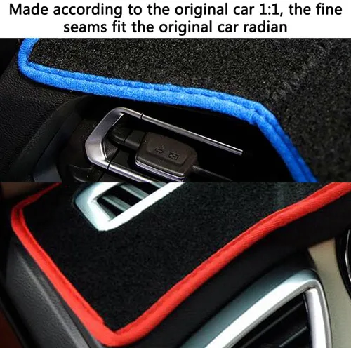 Vista 3 de Compatible con VW Jetta MK6 2013-2018 LHD, cubierta de salpicadero de automóvil, cubierta multifunción para salpicadero, protección