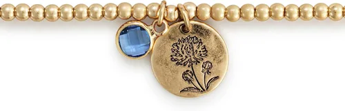 Vista 2 de DEMDACO Pulsera elástica de piedra natal para mujer, talla única, se adapta a la mayoría de pulseras de cristal y latón