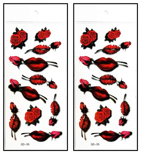 Vista 18 de Tatuajes 2 hojas de mariposas mosca de mariposa tatuajes temporales pegatinas falsas cuerpo brazo pecho hombro tatuajes para adolescentes, hombres
