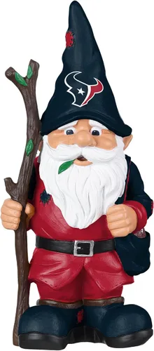 Vista 5 de FOCO NFL Team Logo Holding Stick Garden Statue Outdoor Gnome
