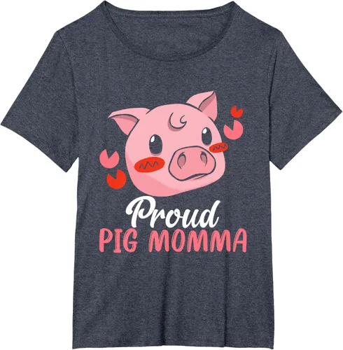 Vista 13 de Mini Pig Momma - Camiseta para mujer con diseño de cerdo en miniatura para mujer, Negro