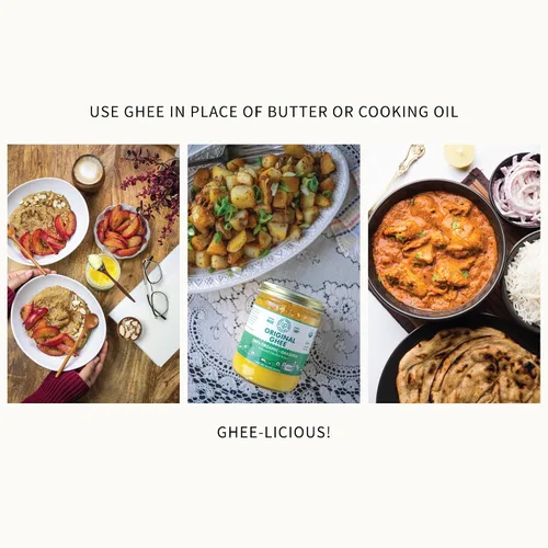 Vista 5 de Ghee alimentado con hierbas orgánicas, marca Pure Indian foods