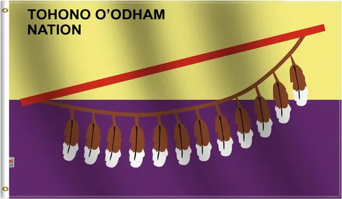 Vista 13 de Bandera de pueblo nativo americano Triba Abenaki de 3 x 5 pies, grande, tela de seda suave 100D para interiores y exteriores, 36 x 60 pulgadas