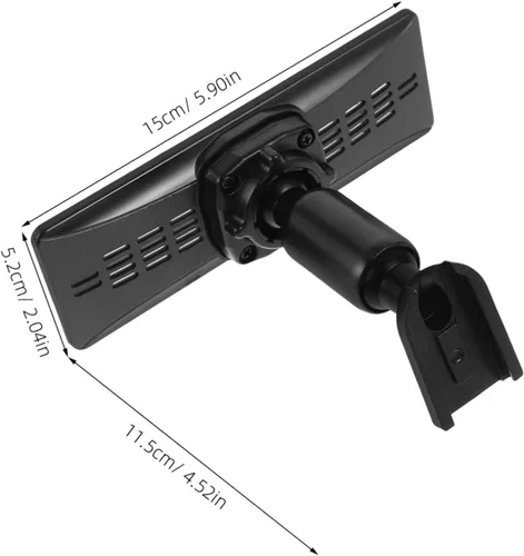 Vista 2 de Housoutil Soporte de espejo retrovisor resistente, fácil de instalar, brazo de montaje de leva de salpicadero para SUV y camiones