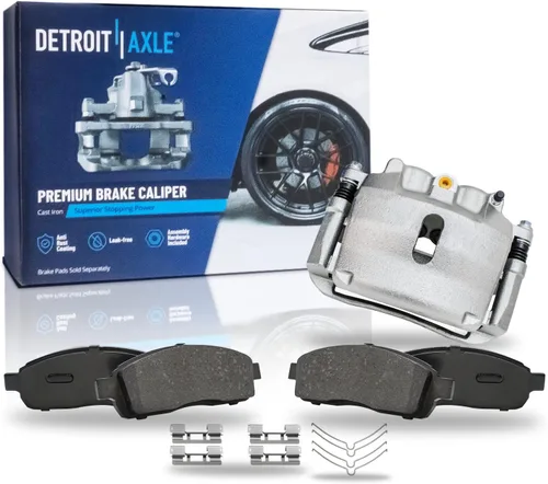 Vista 79 de Detroit Axle - Pinza de disco del lado del acompañante + pastillas de freno de cerámica de repuesto para Lexus HS250H Toyota RAV4 Prius V Scion xB