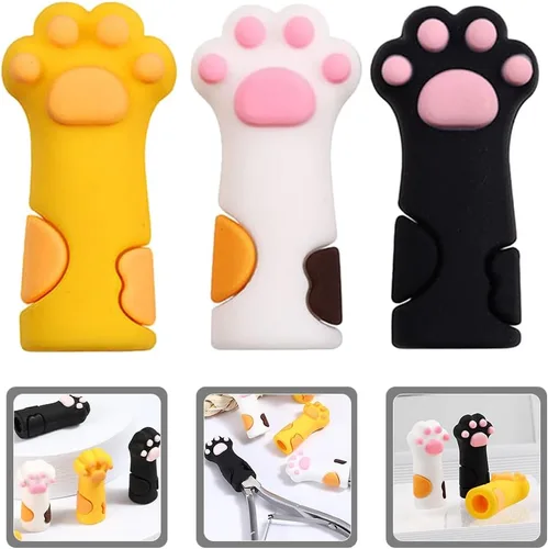 Vista 7 de FOMIYES 9 piezas de tijeras de piel muerta estuche protector de uñas tijeras pinzas para uñas protector de uñas pinzas de cutícula cubre cutícula