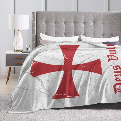 Vista 9 de Deus Vult Knights Templar Cross - Manta térmica, ligera, súper suave y cálida para todas las estaciones, para sofás