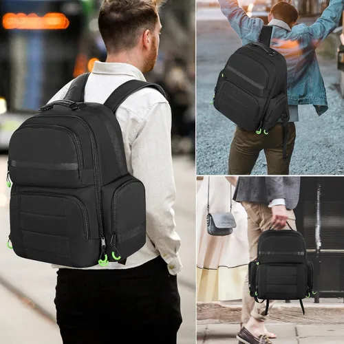Vista 8 de PGmoon Console Backpack Compatible with PS5Xbox OneOne SXbox 360, Travel Carrying Case Bag with Protective Liner Fits 15.6" Laptop, Headset