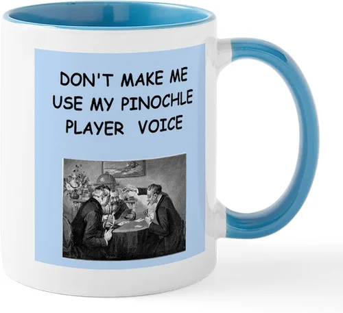 Vista 82 de CafePress Euchre Champ Mugs Taza de café de cerámica de 11 oz (11.0 fl oz)