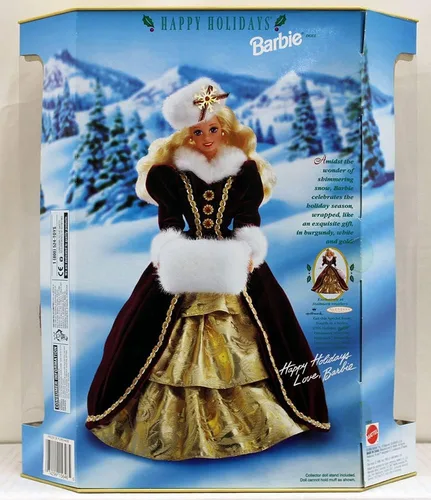 Vista 2 de Mattel Felices Fiestas Barbie Navidad 1996