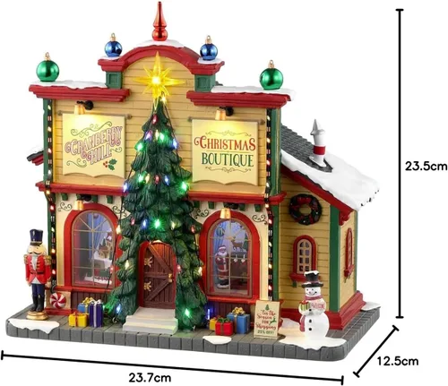 Vista 4 de Lemax Boutique de Navidad Cranberry Hill, funciona con pilas (4.5V) #35023