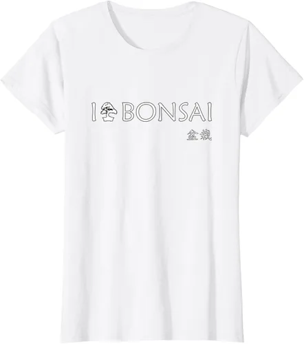Vista 16 de Bonsai - I love bonsai T Shirt - Japan T-Shirt Negro