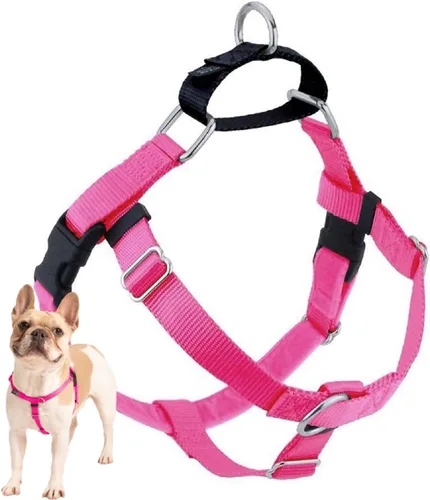Vista 29 de 2 Hounds Design Freedom - Arnés para perro sin tirones, arnés ajustable, fácil de caminar y control cómodo, se adapta a perros pequeños, medianos