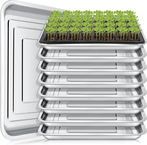 Vista 8 de FillTouch 10 bandejas de acero inoxidable para principiantes de semillas