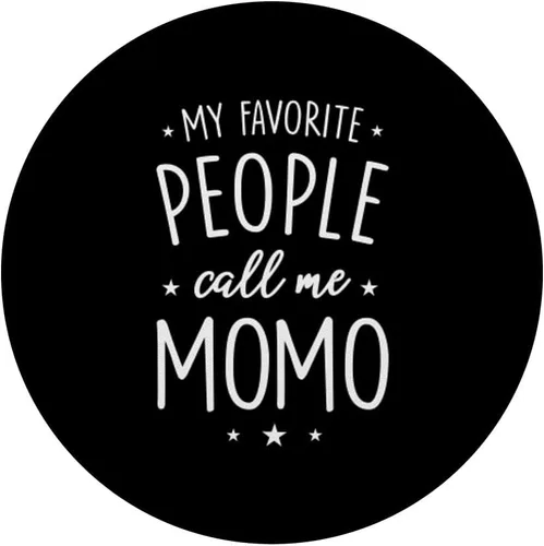 Vista 3 de Momo Gift: My Favorite People Call Me Momo PopSockets agarre y soporte para teléfonos y tabletas, Negro