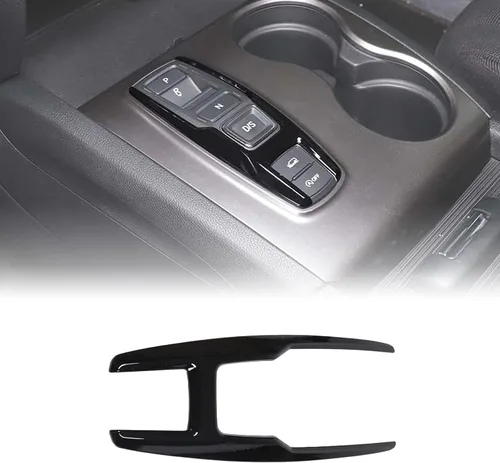 Vista 10 de Marco de Botón de Palanca de Cambios Trim para Honda Pilot 2016-2022/ Ridgeline 2020-2023/ Passport 2019-2023, Material ABS Cubierta del Panel