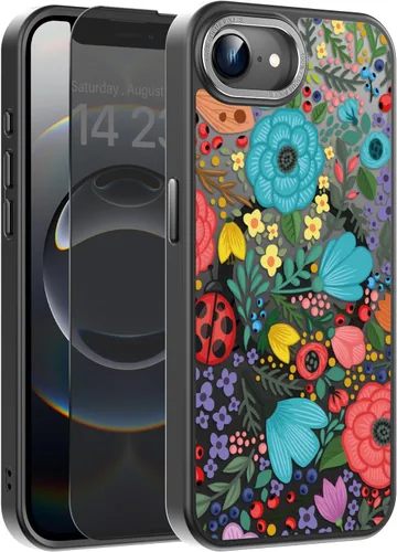 Vista 25 de Goodon para iPhone 15 Pro Max con protector de pantalla de privacidad, compatible con Magsafe, funda translúcida mate a prueba de golpes - Linda