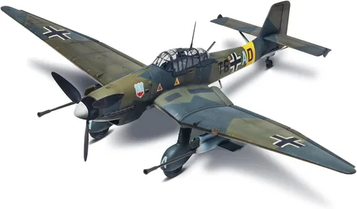 Vista 2 de Revell Stuka Ju 87G-1 Tank Buster Kit de modelo, 144 meses a 1188 meses, transparente, gris