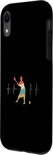Vista 2 de Funda para iPhone XR Vigoro Heartbeat Retro ECG EKG Sportsman